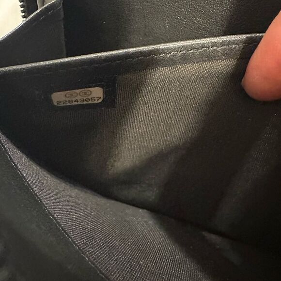 Chanel Black and Gold Quilted Clutch - Picture 9 of 12